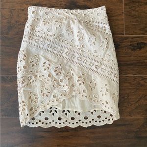 H&M • Eyelet Skirt